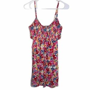 Roxy Girls Multicolor Floral Spaghetti Strap Dress Size M/10